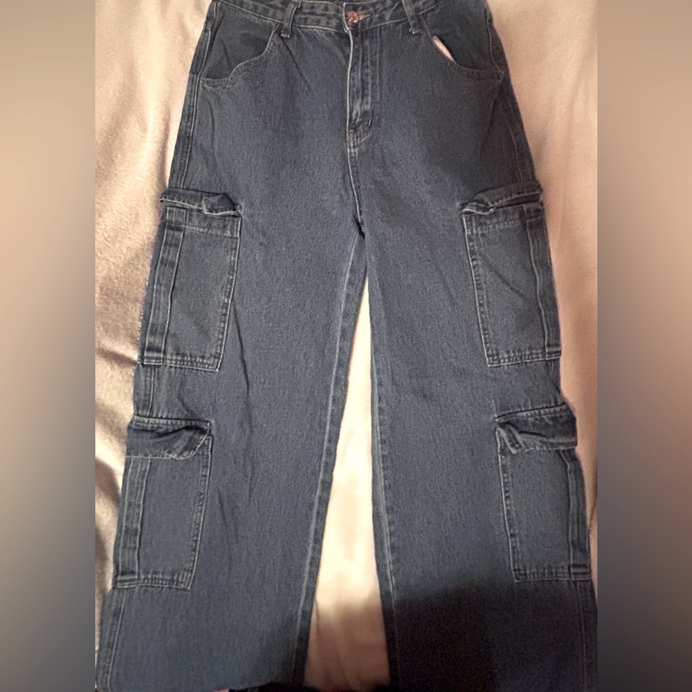 Cargo Wide-Leg Ultra High rise Jeans
